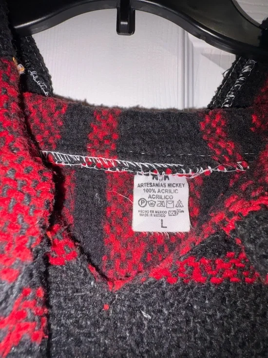 Red and Black Striped Baja Hoodie - Picture 2 of 3